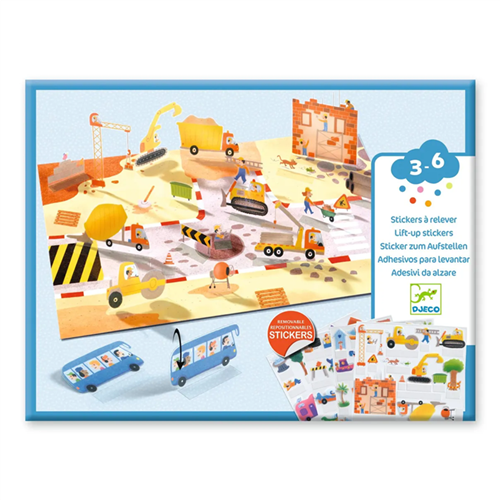Stickers à relever - Véhicules | Djeco Stickers à relever - Véhicules | Djeco